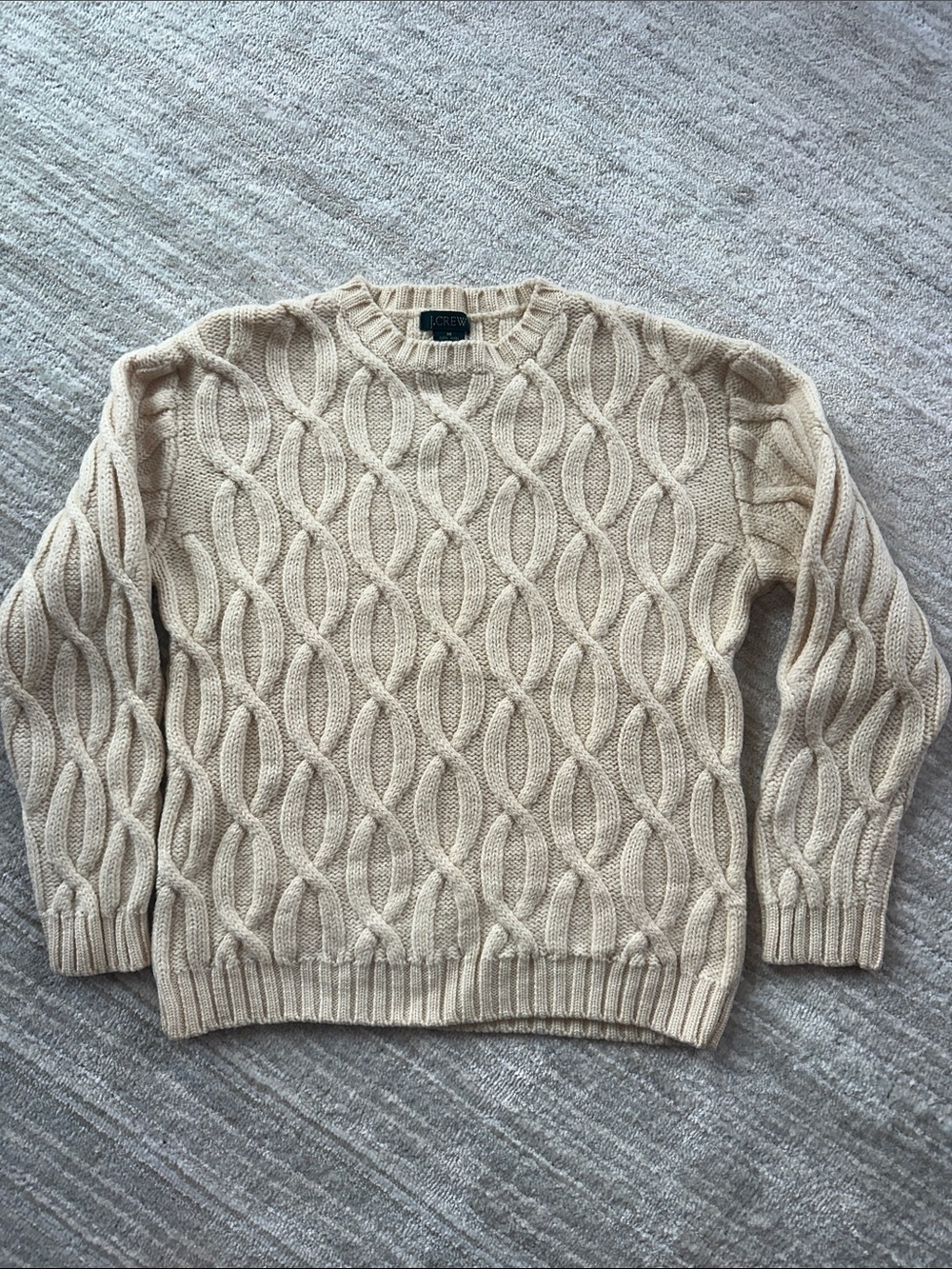 Vintage J Crew wool cable knit sweater